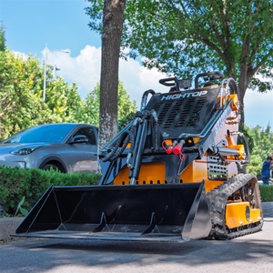 รถแทรกเตอร์ล้อยาง HT320 รถตักขนาดเล็กแบบสกิดสเตียร์ เครื่องยนต์เบนซิน พร้อมหลังคาและบุ้งกี๋ - Product Image 6