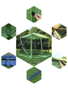 Screen House Room Pop Up Gazebo <span class=keywords><strong>12X12</strong></span> Tente d'exposition commerciale d'auvent extérieur pour 8-10 personnes - Product Image 4