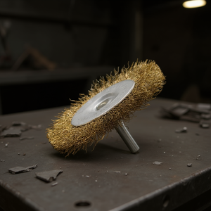 Brosse métallique Ttake 60x6 mm en acier inoxydable avec tige pour le polissage des métaux - Product Image 3