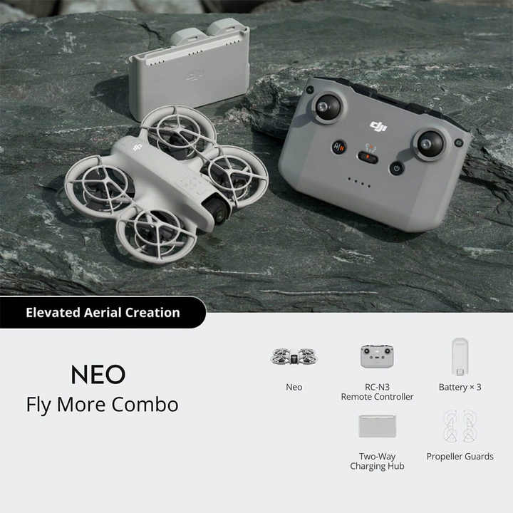 DJ I Neo Fly More Combo Mini FPV Drone for DJI RC-N2