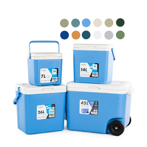 Liheng 45L HDPE cách điện Cooler bền bánh xe di động Nhiệt Hình Chữ Nhật cán hộp công cụ cho cắm trại dã ngoại <span class=keywords><strong>Ice</strong></span> ngực - Product Image 3