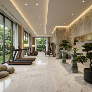 Marmo Moderno in Pietra Naturale River Jade, Marmo Shangri-<span class=keywords><strong>La</strong></span> Jade per Piani di Lavoro e Tavoli da Ricevimento e Console - Product Image 2