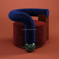 Canapé de loisirs léger de luxe fauteuil design simple personnalité créative fauteuil villa salon chambre canapé