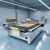 Machine de découpe de panneaux rigides avec caméra CCD, découpeuse verticale, traceur
