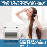 Bandes orales naturelles d'Ashwagandha pour le sommeil, le soulagement du stress, complément apaisant, dissolution rapide, bande orale apaisante à l'Ashwagandha
