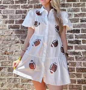 Neu eingetroffen: Fußball-<span class=keywords><strong>Romper</strong></span>, Schwarz-Goldenes Paillettenkleid für den Spieltag für Damen - Product Image 2