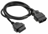 30cm OBD II OBD2 16 Broches Mâle à Femelle Câble D'extension Diagnostique de Voiture Extender Cordon Adaptateur (1-port)