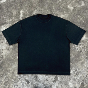 เสื้อยืดคอกลมทรงหลวมสไตล์สตรีทแวร์สำหรับผู้ชาย ขายส่ง เสื้อยืดโอเวอร์ไซส์แบบเรียบๆ แฟชั่นฤดูร้อน ทรงหลวมไหล่ตก ไซส์ใหญ่พิเศษ - Product Image 1