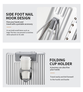 Ensemble <span class=keywords><strong>de</strong></span> bagages 2026 en aluminium personnalisé avec cadre en aluminium, serrure TSA, ouverture frontale, sac à roulettes pour ordinateur, <span class=keywords><strong>2</strong></span> pièces, valise <span class=keywords><strong>cabine</strong></span> à roulettes - Product Image 4