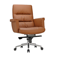 Fauteuil de bureau exécutif traditionnel en cuir à dossier haut, réglable en hauteur, mécanisme multifonctionnel, base en aluminium, PU – Vente en gros