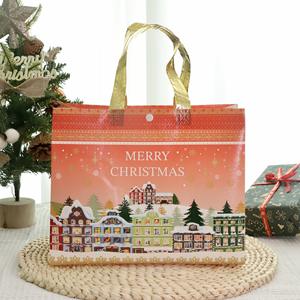 Bolsa de Tela Ecológica de Alta Calidad para Regalos de Navidad, Reutilizable, con Logotipo Personalizado, de Tela No Tejida - Product Image 3