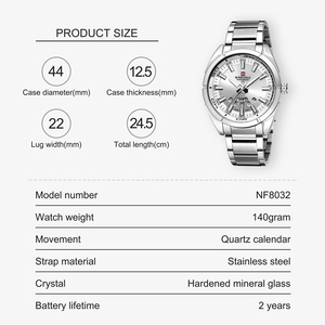 Reloj con logotipo personalizado <span class=keywords><strong>NAVIFORCE</strong></span> <span class=keywords><strong>9038</strong></span>, fabricantes de fábrica, Orologio Al Quarzo, relojes casuales clásicos originales para hombres - Product Image 5