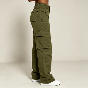 Pantaloni da <span class=keywords><strong>Donna</strong></span> alla Moda, Jeans Casual con Logo Personalizzato, Stile Boyfriend, Gamba Larga, Nuova Collezione - Product Image 3