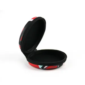 Mini boîte personnalisée pour câble USB Sac pour casque d'écoute en cuir PU Mallette de rangement portable pour écouteurs Eva avec fermeture éclair