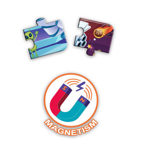 Vente en gros de 40 pièces <span class=keywords><strong>2</strong></span>-en-1 bricolage jouets Montessori préscolaire éducatif puzzle livre ensemble cubes magnétiques blocs de plastique pour enfants - Product Image 2