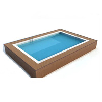 Piscine Hors-Sol à Structure Métallique Personnalisée, Bassin Régulier en Acier, Piscine Extérieure pour Adultes, Mini-Cadre en Acier