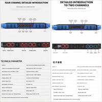 K-2 Harga Terjangkau untuk Desain Baru 650 Watt Digital Power Amplifier Kelas D Sirkuit Output Digital Amplifier