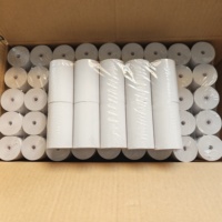 Papier thermique haute blancheur 2 1/4 pouces (57x40mm) 48 g/m² sans BPA, simple couche, 100 % pâte de bois pour terminal de point de vente et supermarché