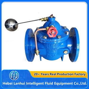 Válvula de flotador de hierro dúctil PN16 para gestión de vías fluviales, irrigación y bombas automáticas, modelos BS4504 QT450 100X 200X 300X, con bola de flotador 100X - Product Image 2