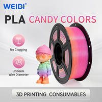 Filament d'impression 3D WEIDI en PLA couleur bonbon blanc, tige en plastique 1,75 mm, 1 kg, 3 kg, 5 kg, résistant à l'usure, pour imprimante 3D