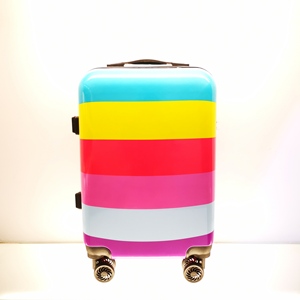 Valises rigides en PC à roulettes, ensemble de 2 pièces, motif arc-en-ciel, approvisionnement en gros, auditées BSCI, vente directe usine - Product Image 5