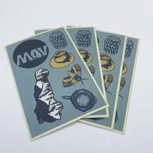 Custom Printed Adhesive Matt Foil Vinyl Kiss-Cut Decorative Planner Sticker Sheets Superior Packaging Labels