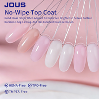 Gel de finition sans résidu longue durée personnalisé, durable, sans HEMA, sans TMPTA, sans TPO, gel UV de finition sans essuyage, gel de finition haute brillance