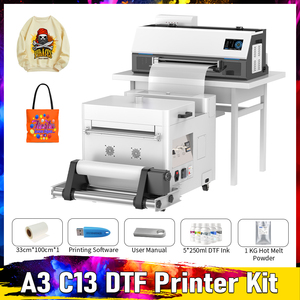 US Warehouse 13inch DTF Printer XP600 Printhead Auto Cleaning Function and Shaker System Complete Solution for Custom T Shirt - Product Image 1