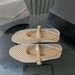 <span class=keywords><strong>Zapatos</strong></span> Planos Mary Jane de Malla Hueca Tipo Panal para <span class=keywords><strong>Mujer</strong></span>, OEM ODM, de Piel de Oveja, con Correa Ajustable, Ligeros, Antideslizantes y Transpirables - Product Image 4