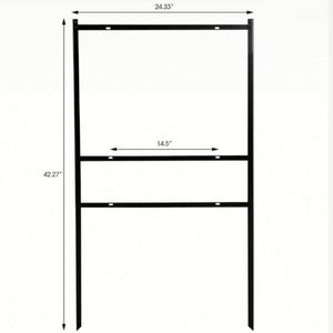 Wholesale Price Real Estate Yard Sign Metal H-Frame 18x24 Inches Outdoor Portable Slide-in with Rider Customizable - Product Image 4