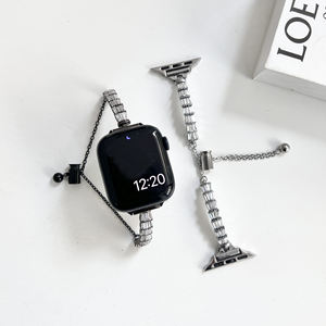 Bijoux de luxe diamant coquille Design Bracelets de montre Bande pour <span class=keywords><strong>Apple</strong></span> <span class=keywords><strong>Watch</strong></span> 8 7 6 5 4 Femmes <span class=keywords><strong>Bracelet</strong></span> en acier inoxydable pour iWatch - Product Image 6