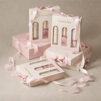 Boîte d'emballage de maquillage biodégradable personnalisée, coffret cadeau cosmétique de luxe durable, boîte de beauté recyclable avec inserts