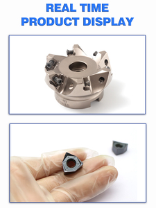 Outil de fraisage CNC, plaquettes de tournage indexables en carbure hexagonales, plaquettes de fraisage en carbure à avance élevée, Wnmu, WNMU080608EM - Product Image 4