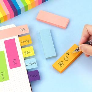 Petites bandes adhésives fortes personnalisées bon marché de papeterie de couleur pastel <span class=keywords><strong>marque</strong></span> de <span class=keywords><strong>page</strong></span> pour livres ensemble de notes autocollantes onglets - Product Image 3