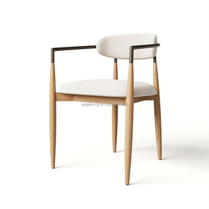 Sageliving Meubles modernes du milieu du siècle Meubles de salle à manger scandinaves <span class=keywords><strong>Ensemble</strong></span> <span class=keywords><strong>table</strong></span> <span class=keywords><strong>et</strong></span> chaises en bois de luxe - Product Image 4