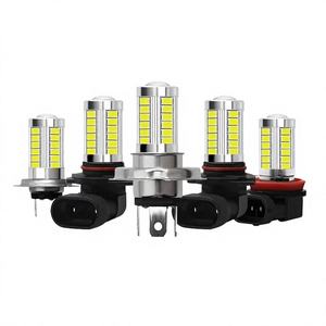 Nouvelles ampoules LED de voiture Yueze H4 H7 H8 H11 9005 9006 5630 33SMD 12V pour feux de brouillard, blanc naturel 6000K, super lumineuses, pour phares avant de voiture - Product Image 2