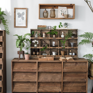 Farmhouse Rustic <strong>Pine</strong> Wood Display <strong>Corner</strong> Ladder Retro Solid Wooden Plant Storage Stand <strong>Shelf</strong> for Living Room - Product Image 2