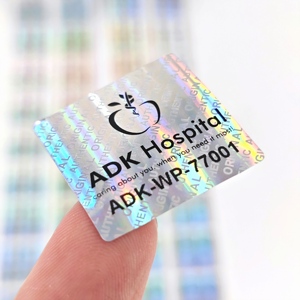 Giấy Màu mở VOID Sticker bạc trong suốt ba chiều giả mạo bằng chứng an Ninh Nhãn Vòng an toàn con dấu bảo hành - Product Image 2