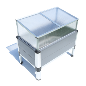 Ripiani sopraelevati all’aperto grandi letti di giardino rialzati a base di ortaggi con <span class=keywords><strong>mini</strong></span> serra a base di alluminio freddo - Product Image 3