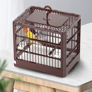 Büyük Alanlı Taşınabilir ABS Malzemeden Üretilmiş Çevre Dostu Katlanabilir Kuş Kafesi, Papağanlar İçin Nefes Alabilen Görüntüleme Pencereli, Ev Tipi Kuş Malzemeleri - Product Image 4