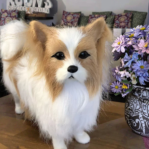 Peluche Realista de Perro Bichón Frisé, Diseño Rústico con Detalles de Animal, Decoración para el Hogar, Regalo para Amantes de las Mascotas, Superficie de Peluche, Modelo de Cachorro - Product Image 1