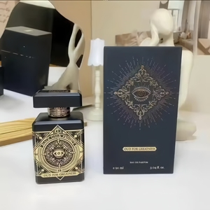 Bestseller di lunga durata oro nero di lusso Design intricato modello artistico profumo orientale 100ML profumo da uomo - Product Image 4