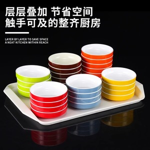 Tazones pequeños de melamina para autoservicio en cafeterías escolares, platos para servir comida rápida en restaurantes, bandejas, juegos de platos pequeños. - Product Image 3