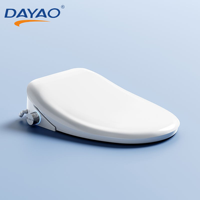 Siège de toilette électrique OEM avec bidet intégré, couvercle de toilette intelligent chauffant, siège WC électronique, lavage arrière, nettoyage féminin, antibactérien, couvercle de toilette