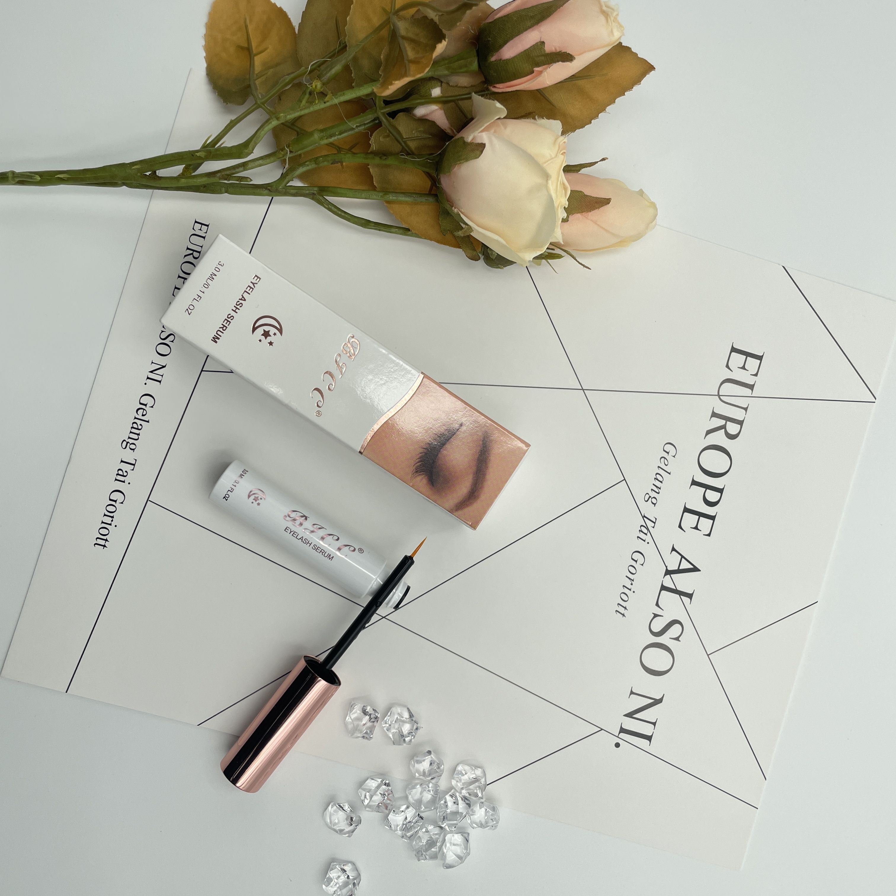 Lengthening Triple Peptide Eyelash Growth Serum with 24K