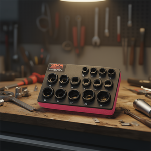 Vevor – Jeu de douilles à chocs 3/8 à 6 points, 15 pièces, qualité industrielle, avec mallette de rangement pour outils à main - Product Image 2