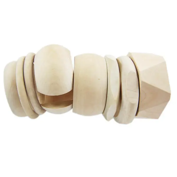 Bracelets en bois inachevé, jolis bijoux, vente en gros