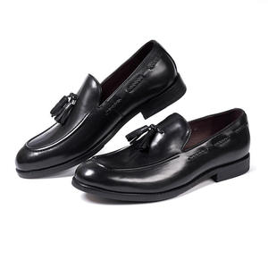 Chaussures habillées pour hommes en cuir véritable, à bout fermé, à enfiler, élégantes, durables, respirantes, à franges, faites à la main, imperméables pour l'automne - Product Image 2