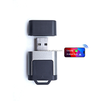 Adaptador USB Mini 2 en 1 Inalámbrico Portátil para Apple CarPlay y Android Auto, Bluetooth 5.2, Conexión Estable Universal para Pantalla Original del Automóvil