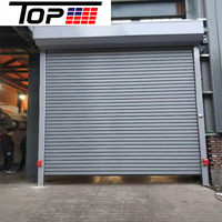 Porte de garage à enroulement isolée en acier de qualité supérieure avec ouvre-porte électrique pour la maison